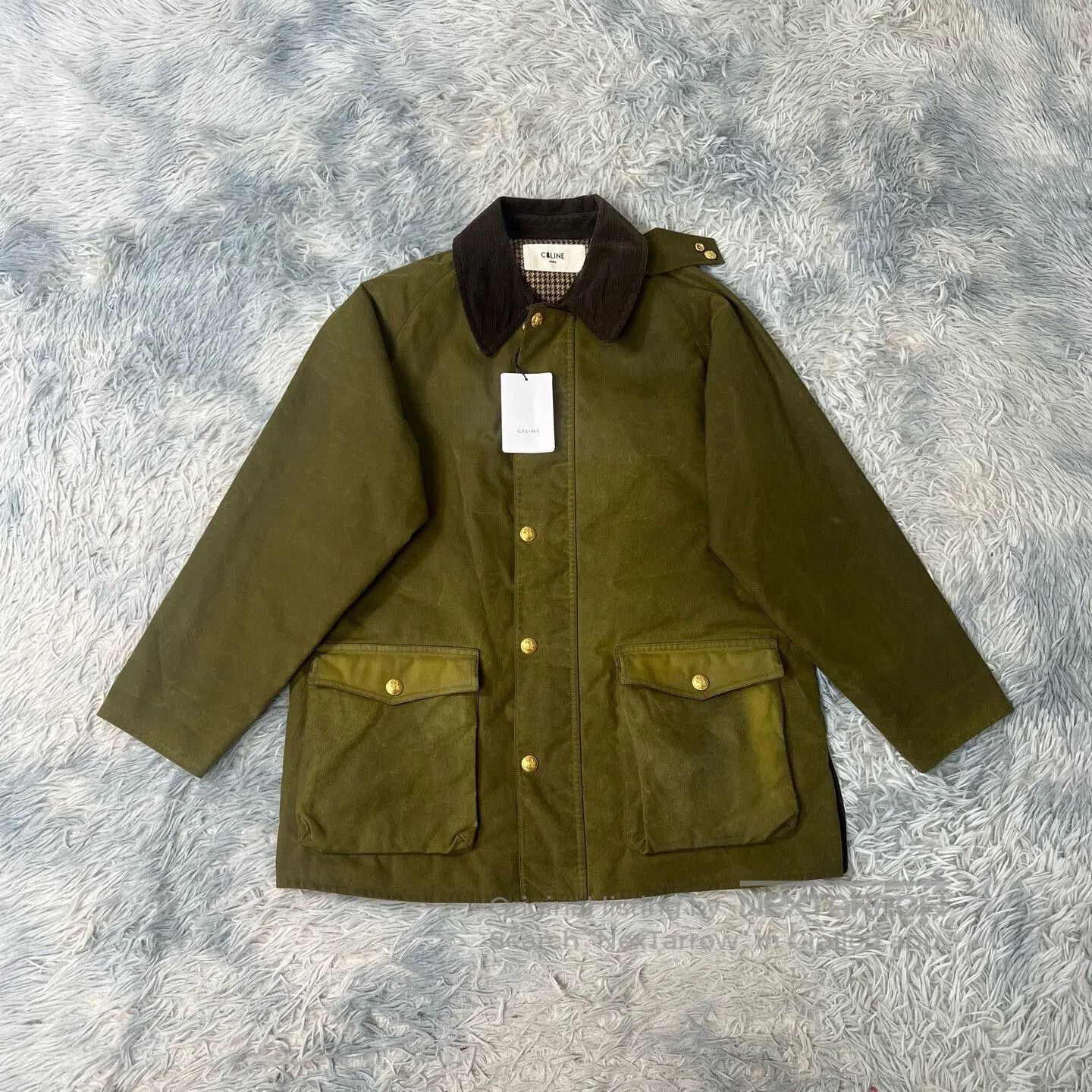 Celine Celine Corduroy Collar Hunting Jacket. Size XS / US 0-2 / IT 36-38 - 1 Thumbnail