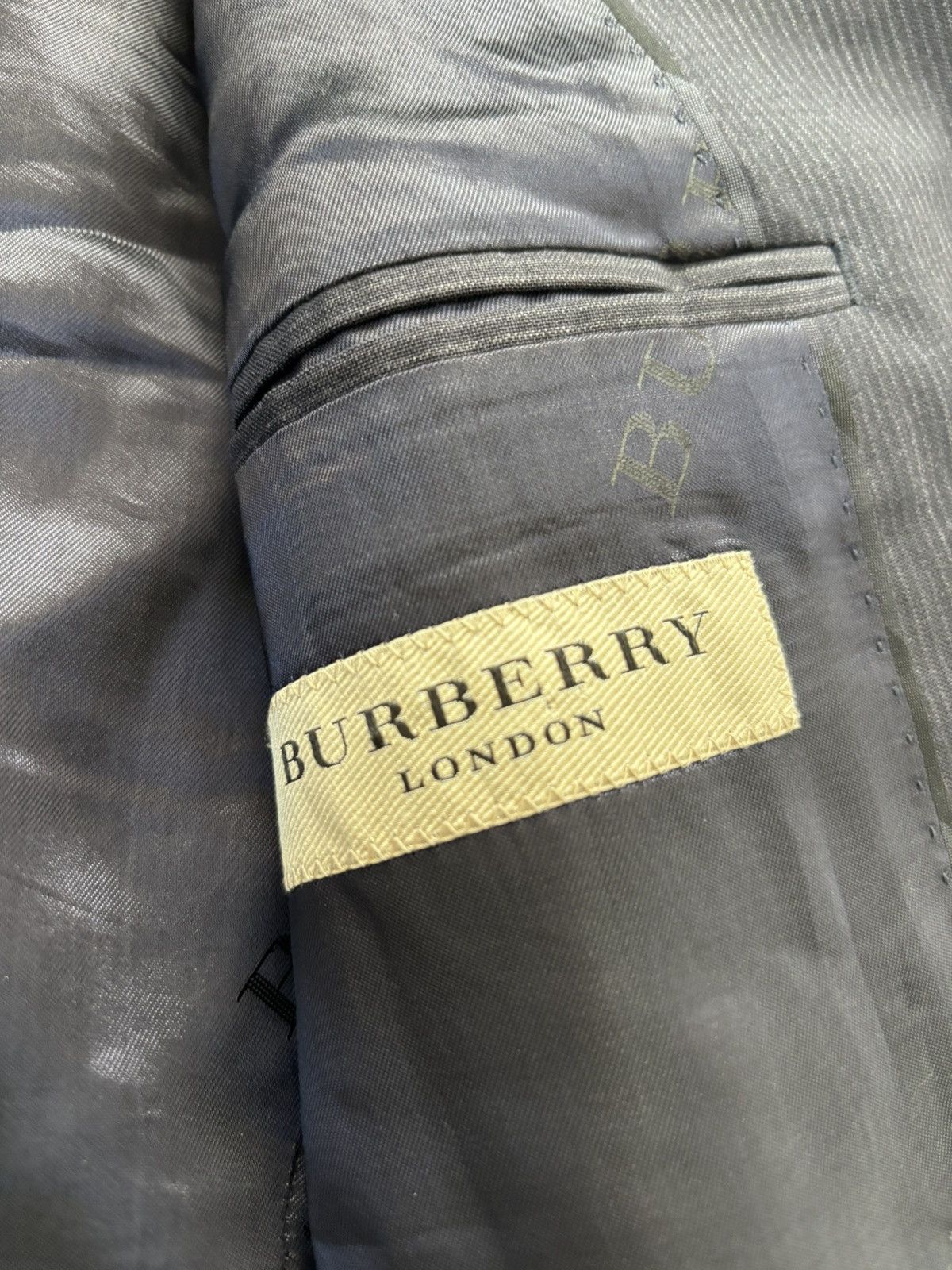 Burberry Burberry Stripe Wool Suit Size 54L - 11 Thumbnail