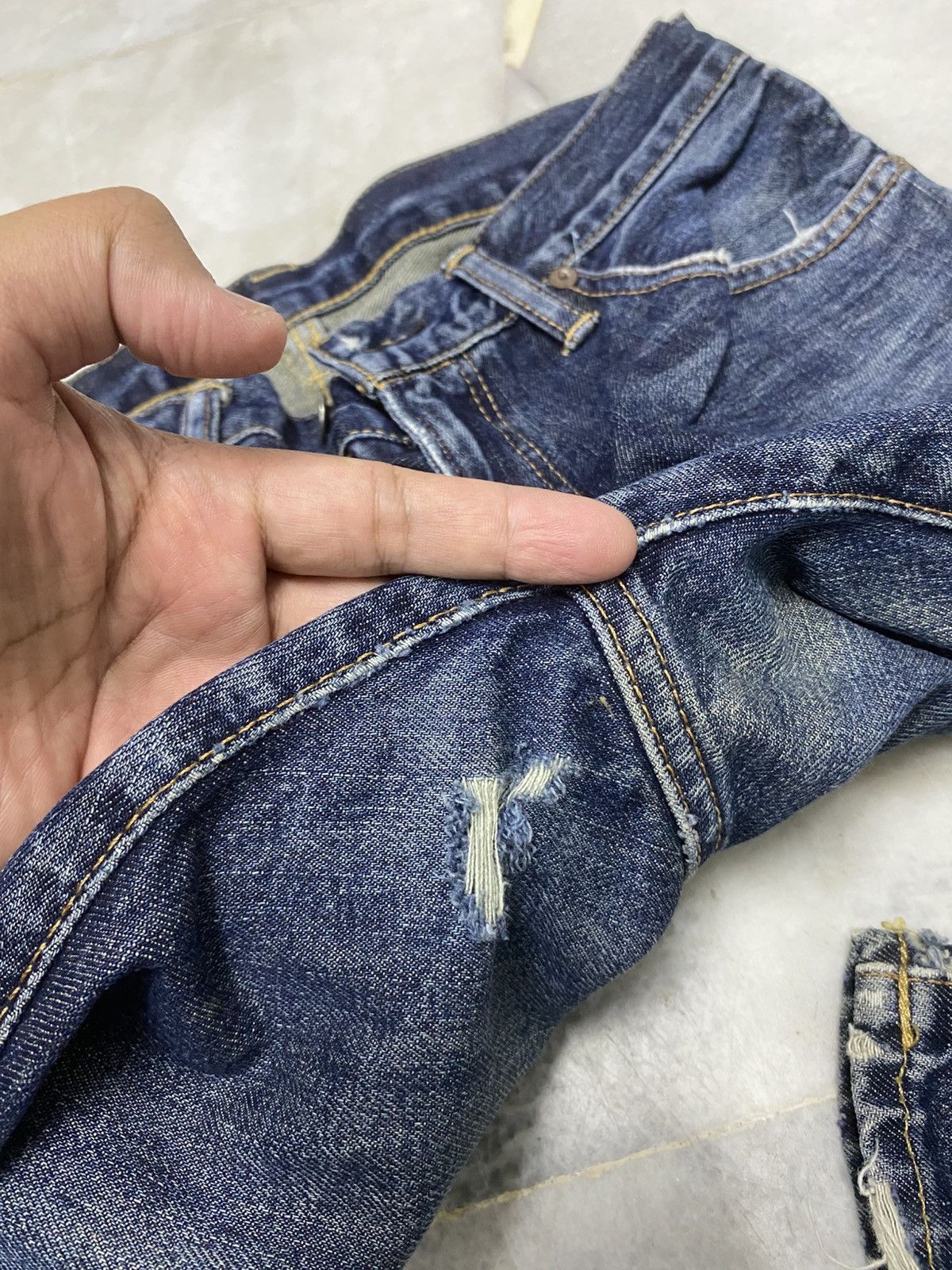 Polo Ralph Lauren Size 31x30 Vintage Polo Ralph Lauren Distressed Jeans Faded Size US 31 - 15 Thumbnail
