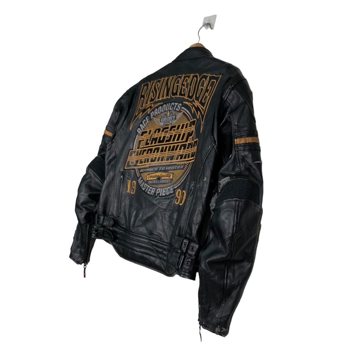 Japanese Brand 🔥Vintage Racing Biker Jacket Flagship Japan Made Big Logo Size US M / EU 48-50 / 2 - 10 Thumbnail