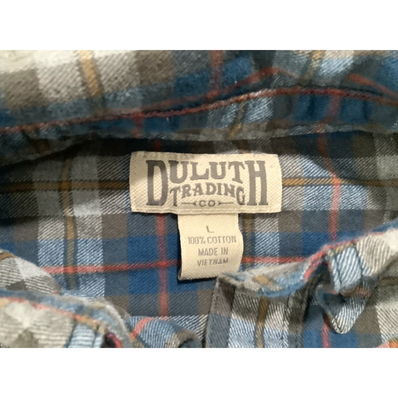 Vintage Duluth Button Up Shirt Mens Large Blue Check Relaxed Fit Casual Long Sleeve Shirt Size US L / EU 52-54 / 3 - 3 Thumbnail