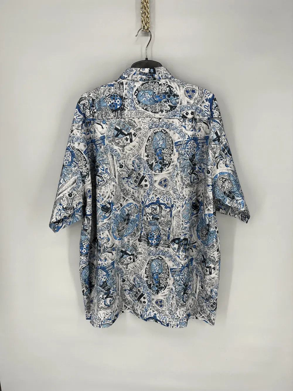 Vintage Vintage Y2K Crazy Shirts Hawaiian Silk Travis Scott style Size US XXL / EU 58 / 5 - 8 Thumbnail