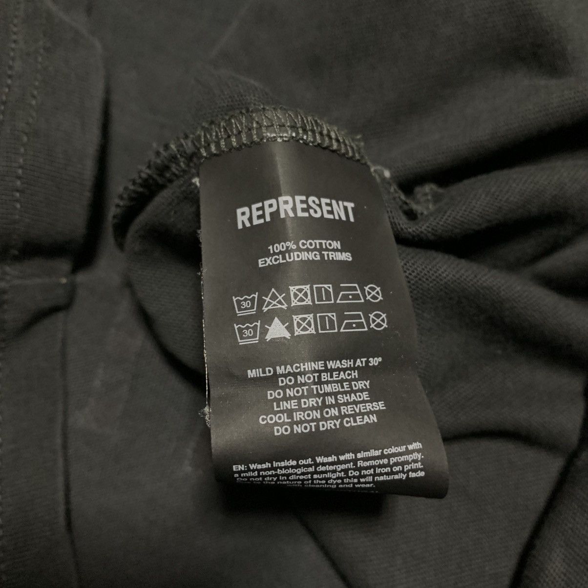 Represent Clo. Represent Small Eagle End Stained Black Tee Size US S / EU 44-46 / 1 - 7 Thumbnail