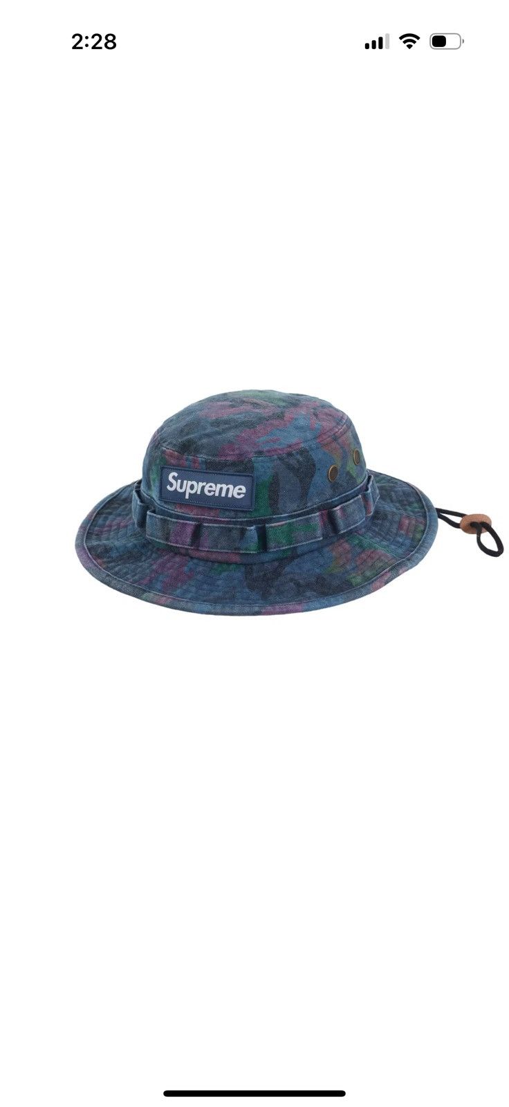 Supreme Supreme Washed Canvas Boonie SS24 “Navy Camo” Size ONE SIZE - 1 Thumbnail