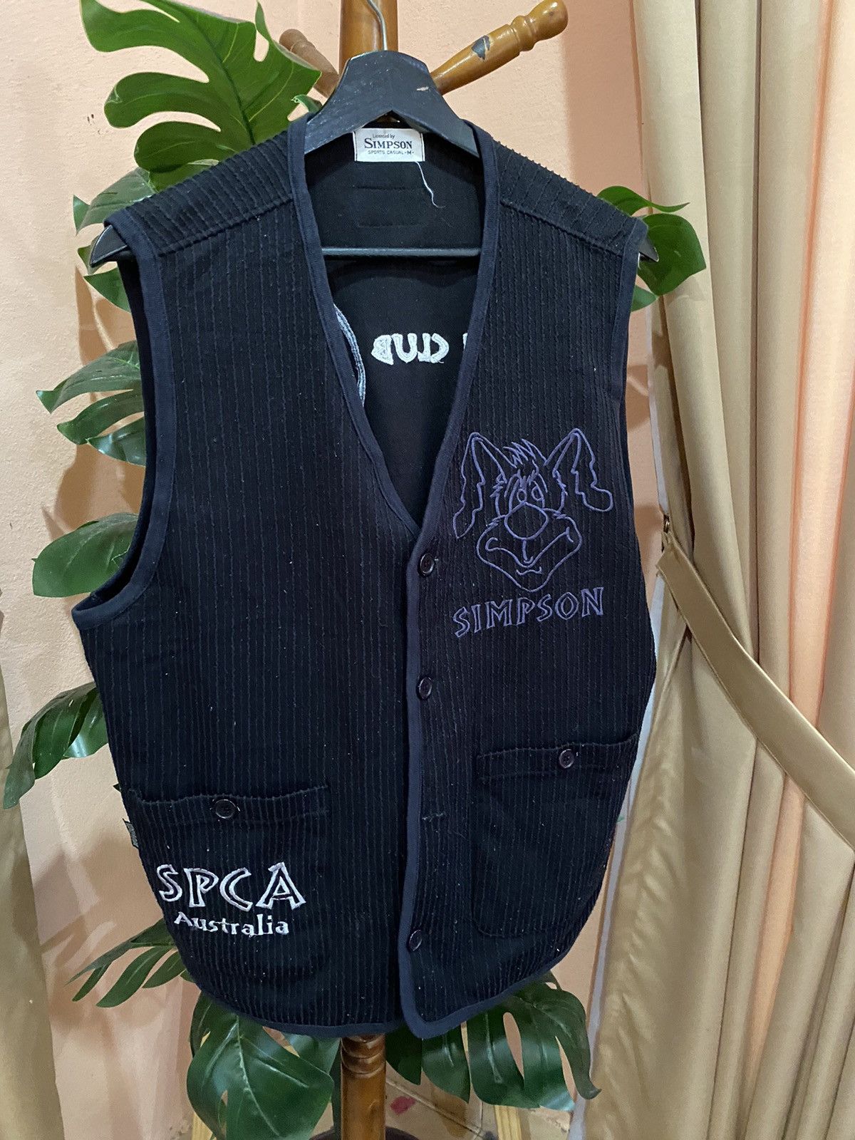 Other VINTAGE SIMPSON VEST JACKET Size US M / EU 48-50 / 2 - 3 Thumbnail