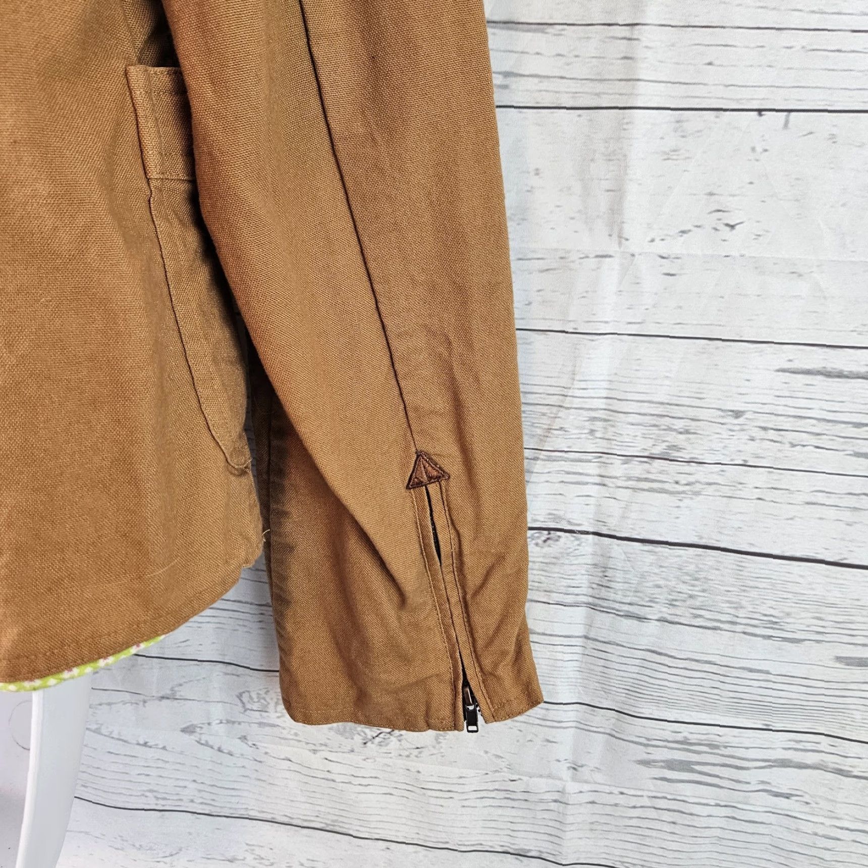 Vintage Cruel Girl Blazer Shirt Womens L Cotton Brown Solid Button Front Front Cotton Size Large Size L / US 10 / IT 46 - 4 Thumbnail