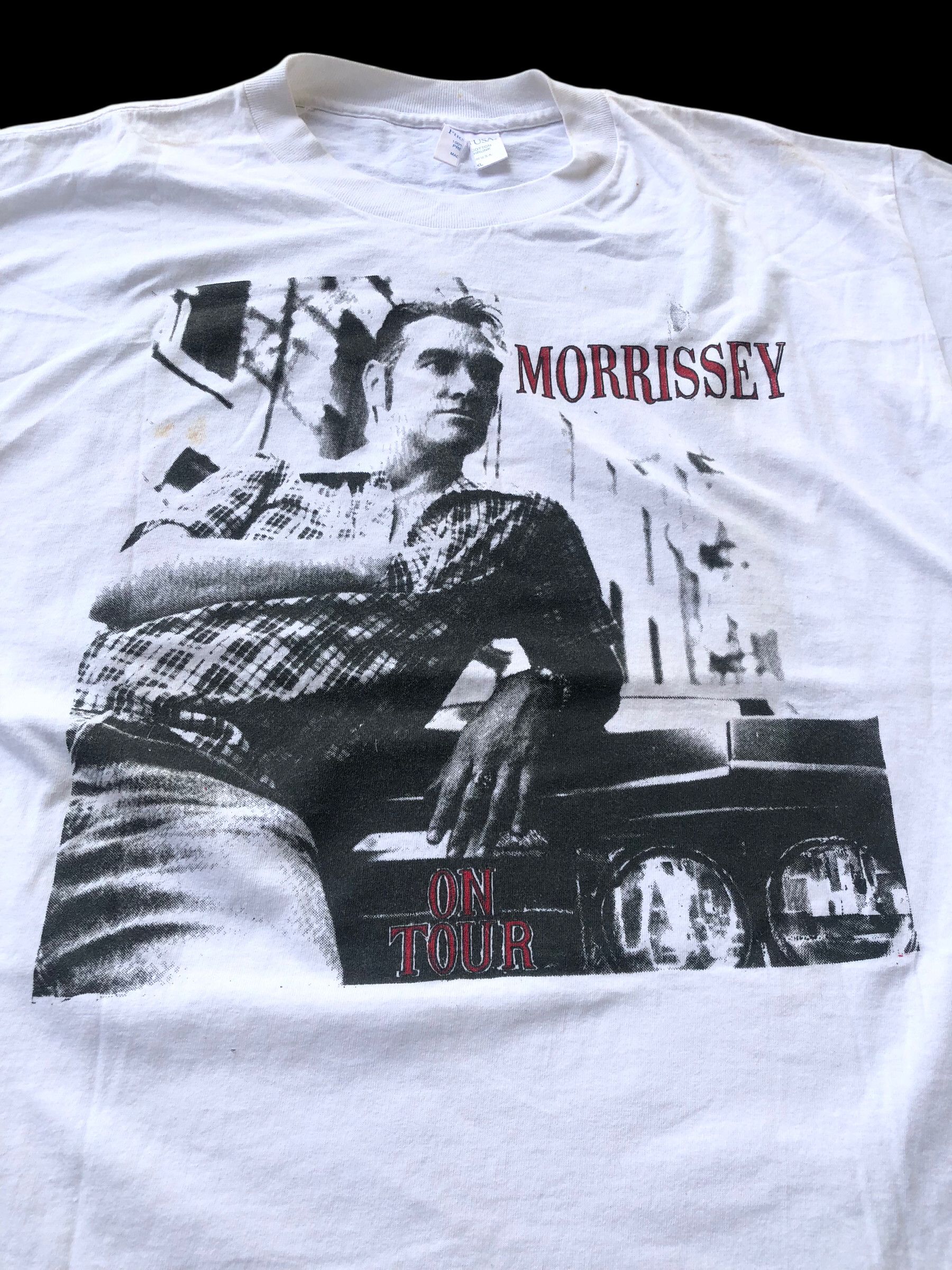 Vintage 🔥Vintage MORRISSEY The Smiths Tour New Wave Band T-Shirt Size US XL / EU 56 / 4 - 3 Thumbnail