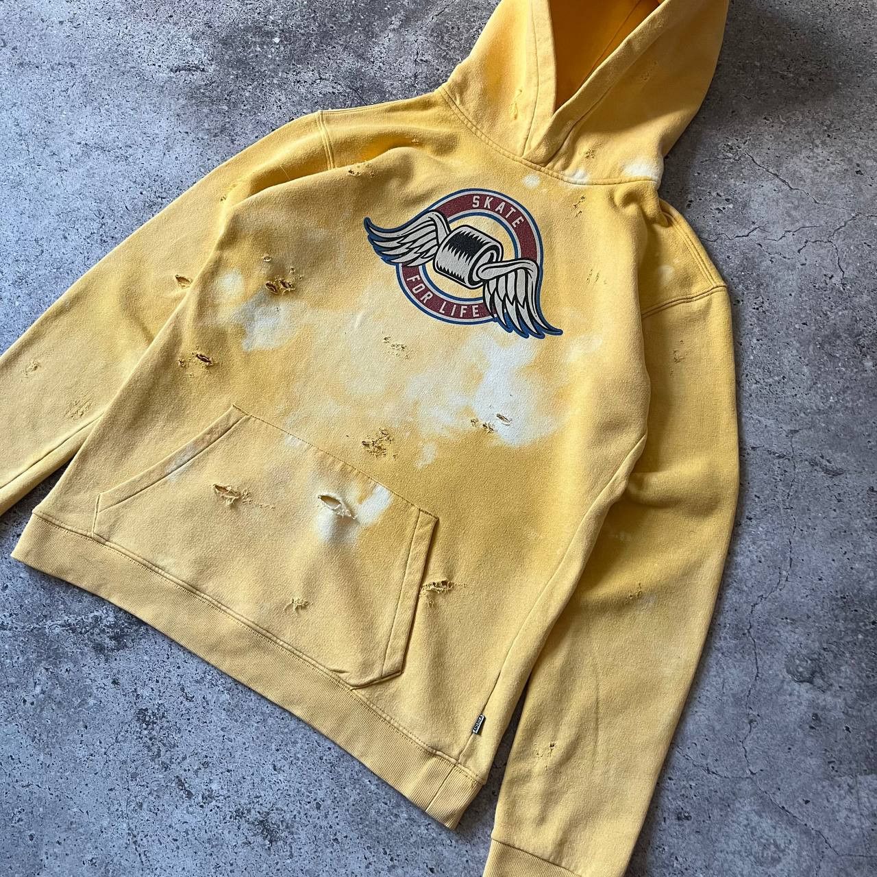Shorty's Skateboards × Unsound Rags × Vintage Vintage Y2K Skate 4 Life Distressed Faded Hoodie Size US S / EU 44-46 / 1 - 4 Thumbnail