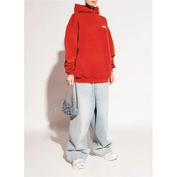 Balenciaga o1mt1gz1224 Political Campaign Large Fit Hoodie Red Size US L / EU 52-54 / 3 - 7 Thumbnail