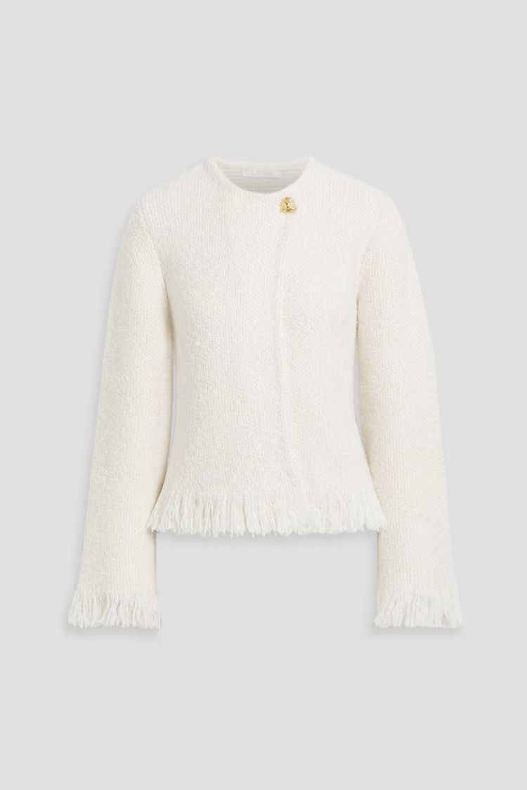 Chloe o1y0825 Cardigan in Ivory Size M / US 6-8 / IT 42-44 - 1 Thumbnail