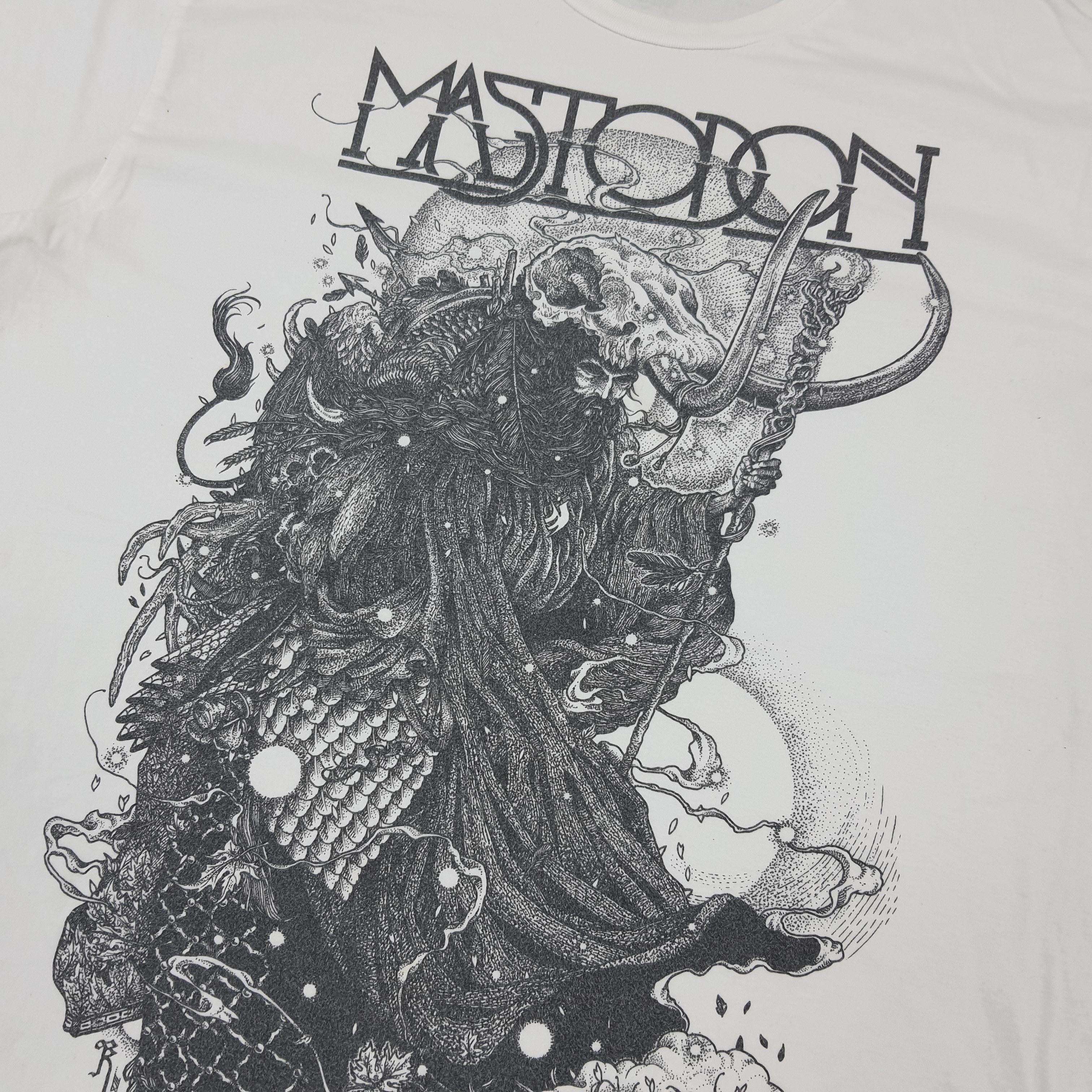 Band Tees × Vintage Vintage MASTODON American Rock Band Tshirt Size US XL / EU 56 / 4 - 2 Thumbnail