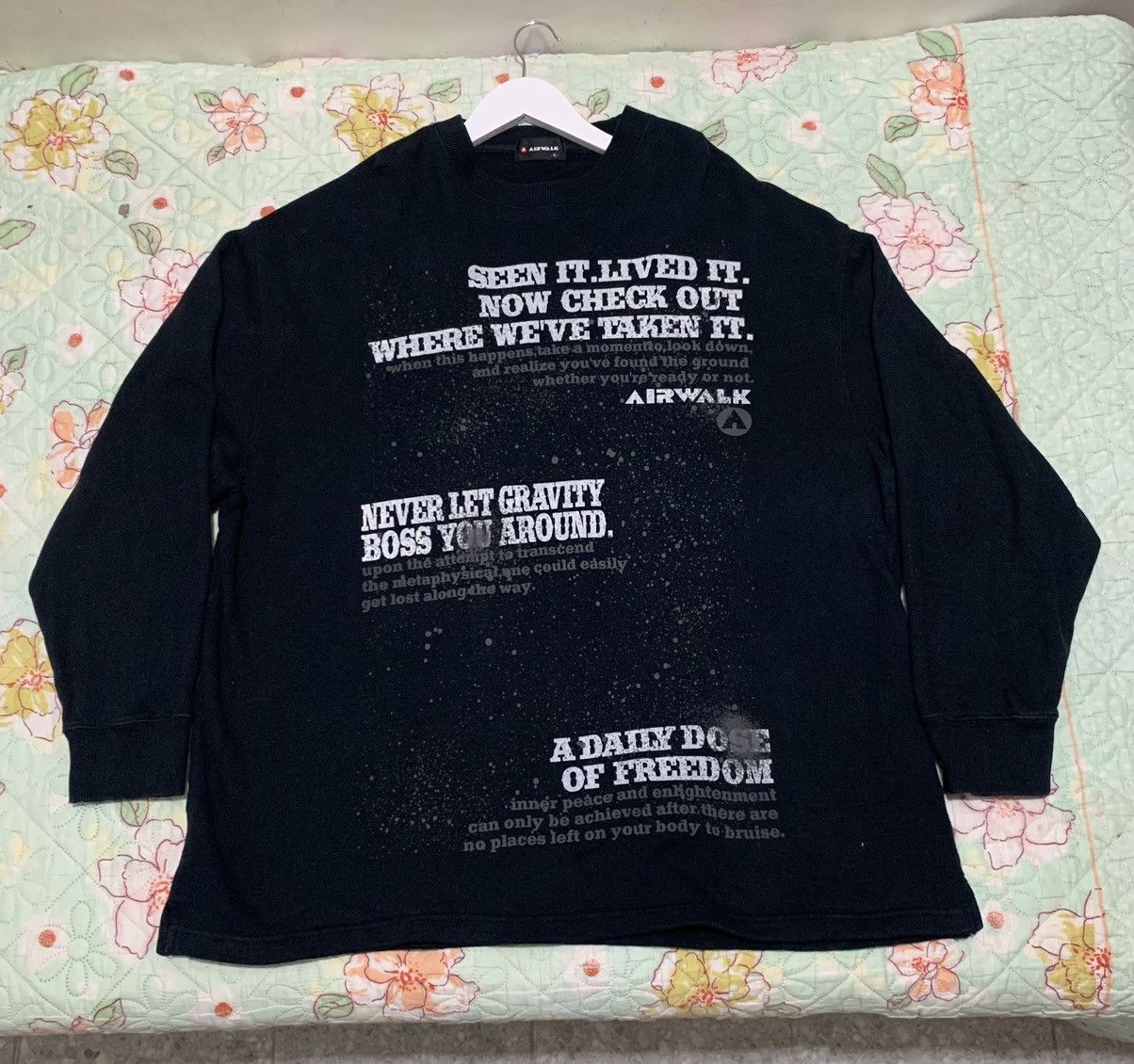 Airwalk × If Six Was Nine × Santa Cruz Skateboards Airwalk Poem skate Sweatshirt Size US XXL / EU 58 / 5 - 11 Thumbnail