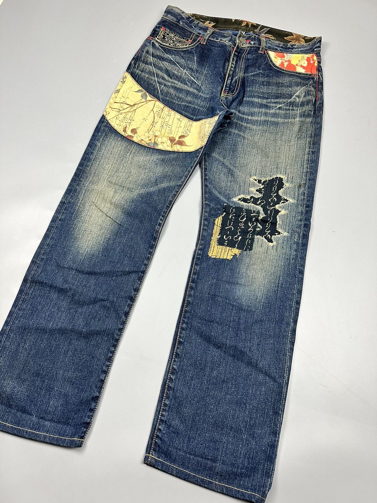 Eternal Vintage Eternal Sashiko Boro Japanese Arts Denim Size US 33 - 3 Thumbnail