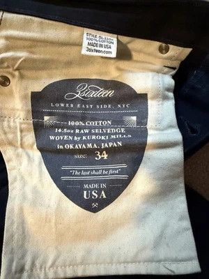 3sixteen 3Sixteen SL-120x Shadow Selvedge Raw Denim 34 Size US 34 / EU 50 - 8 Thumbnail