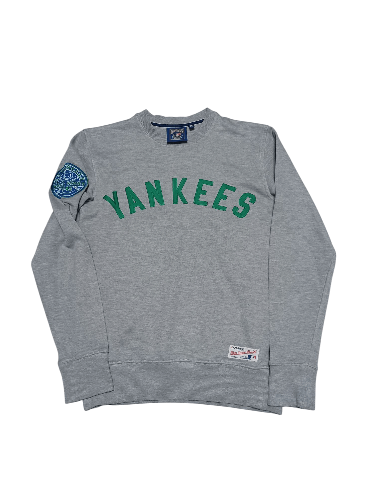 Majestic YANKEES MAJESTIC VINTAGE BIGLOGO EMBROIDERED SWEATSHIRT Size US XS / EU 42 / 0 - 1 Thumbnail