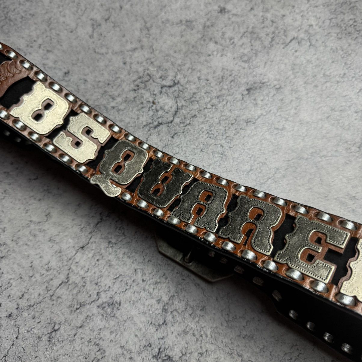 Dsquared2 NEW Rare DSQUARED2 Vintage Leather Belt Size ONE SIZE - 7 Thumbnail
