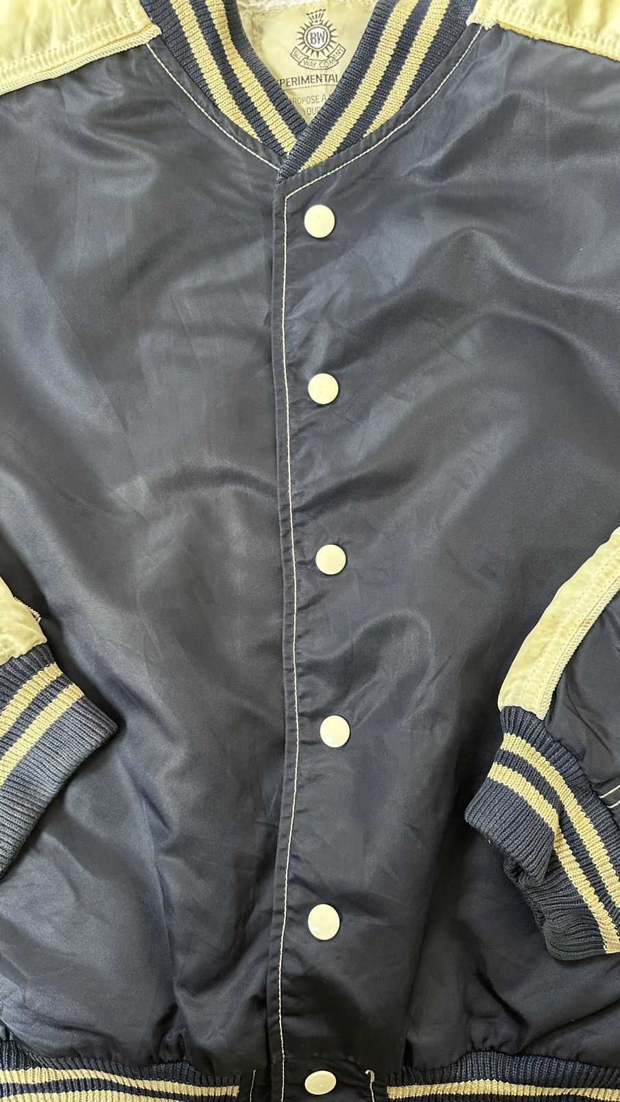 Japanese Brand EXPERIMENTAL WEAR BY BLUEWAY COMPANY BUTTON COACH JACKET Size US XL / EU 56 / 4 - 2 Thumbnail