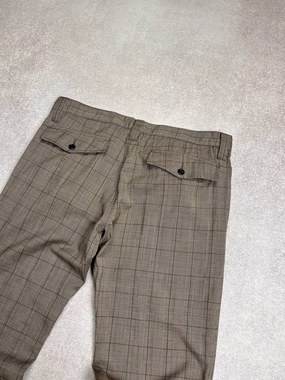 Designer Vintage Dolce & Gabbana Brown Virgin Wool Pants 50 Size US 34 / EU 50 - 7 Thumbnail
