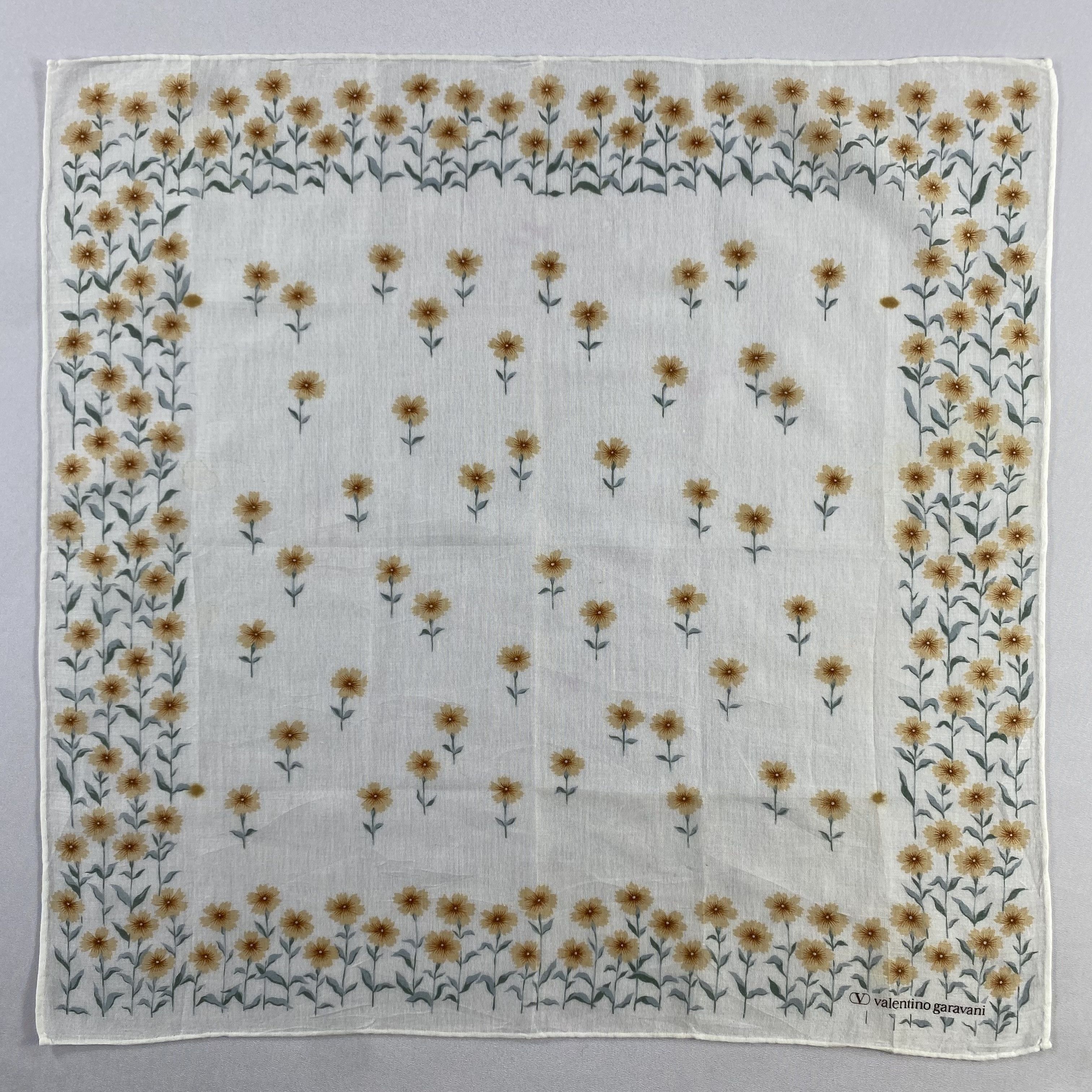 Valentino × Vintage Valentino Garavani Handkerchief / Neckerchief-P1380 Size ONE SIZE - 1 Thumbnail