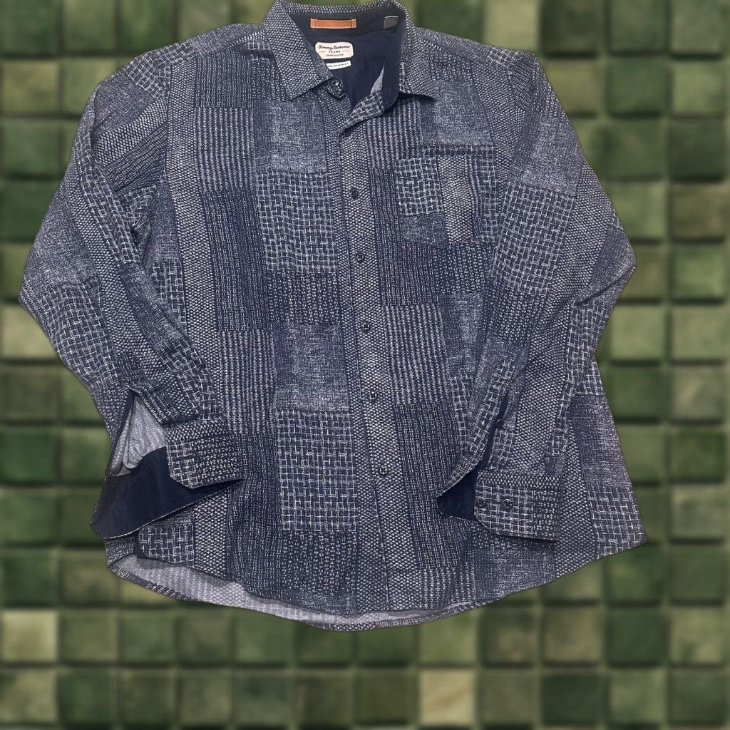 Tommy Bahama Tommy Bahama Button-Up Shirt Mens XL Blue Island Modern Fit Shirt Clothing Beach Size US XL / EU 56 / 4 - 1 Thumbnail
