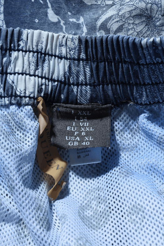 Alexander McQueen Alexander McQueen Blue All-Over Print Swim Trunks Size XL Size US 38 / EU 54 - 3 Thumbnail