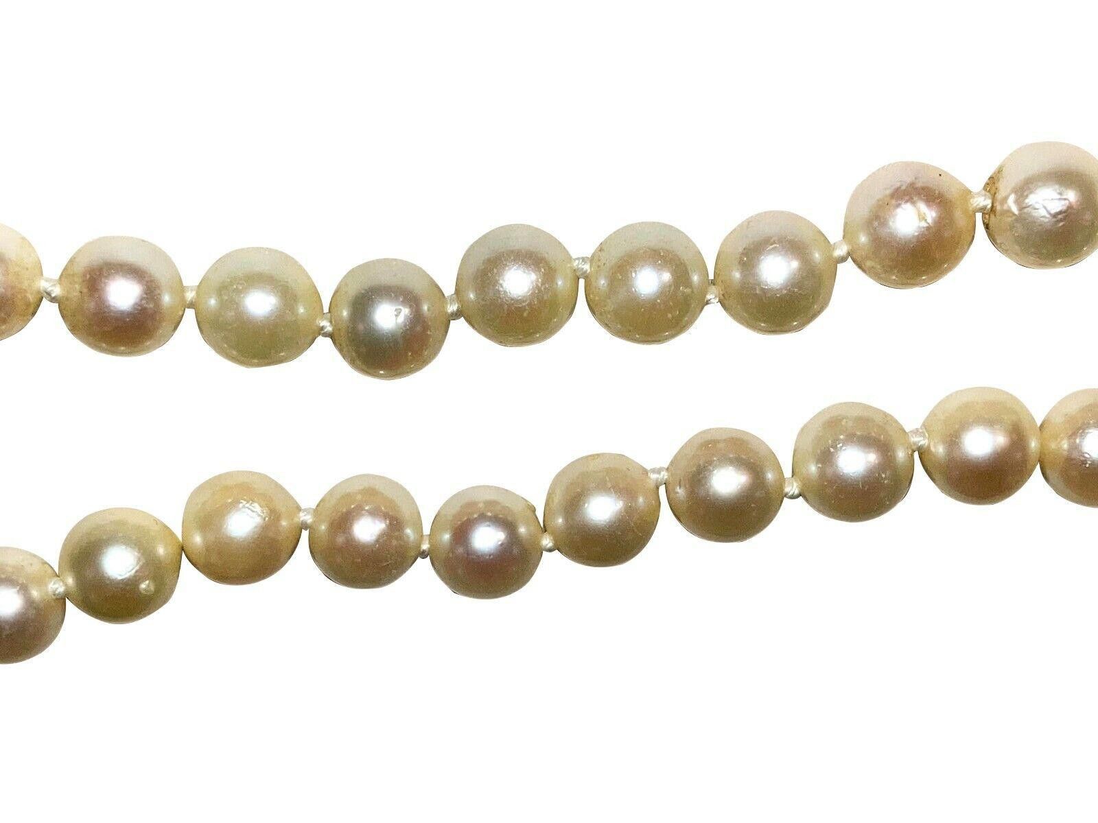 Designer 14 kt Gold Creamy White Cultured Pearl Necklace Size ONE SIZE - 3 Thumbnail