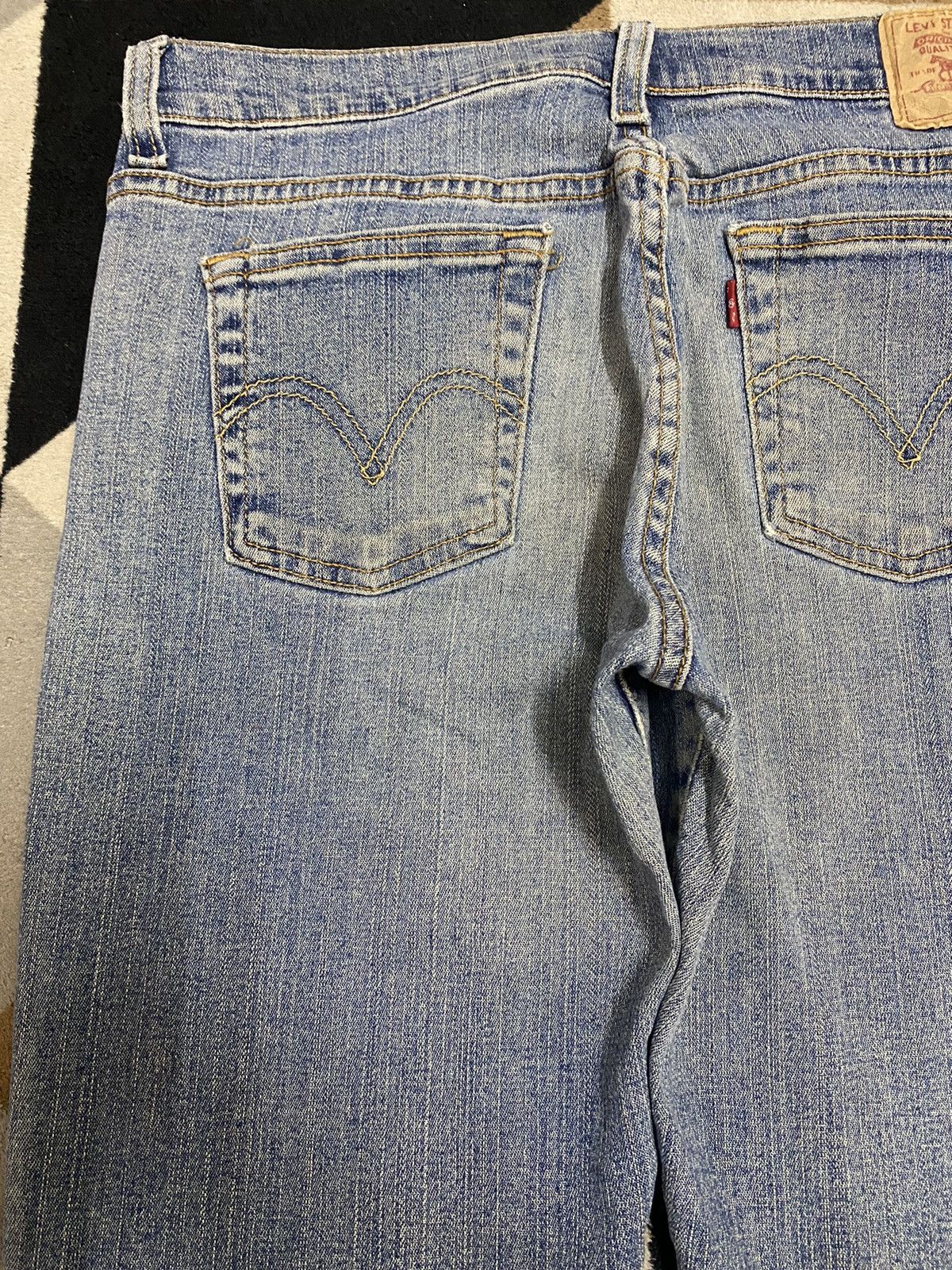 Levi's Vintage Levis Blue Wash Flare Jeans Size 29" - 11 Thumbnail