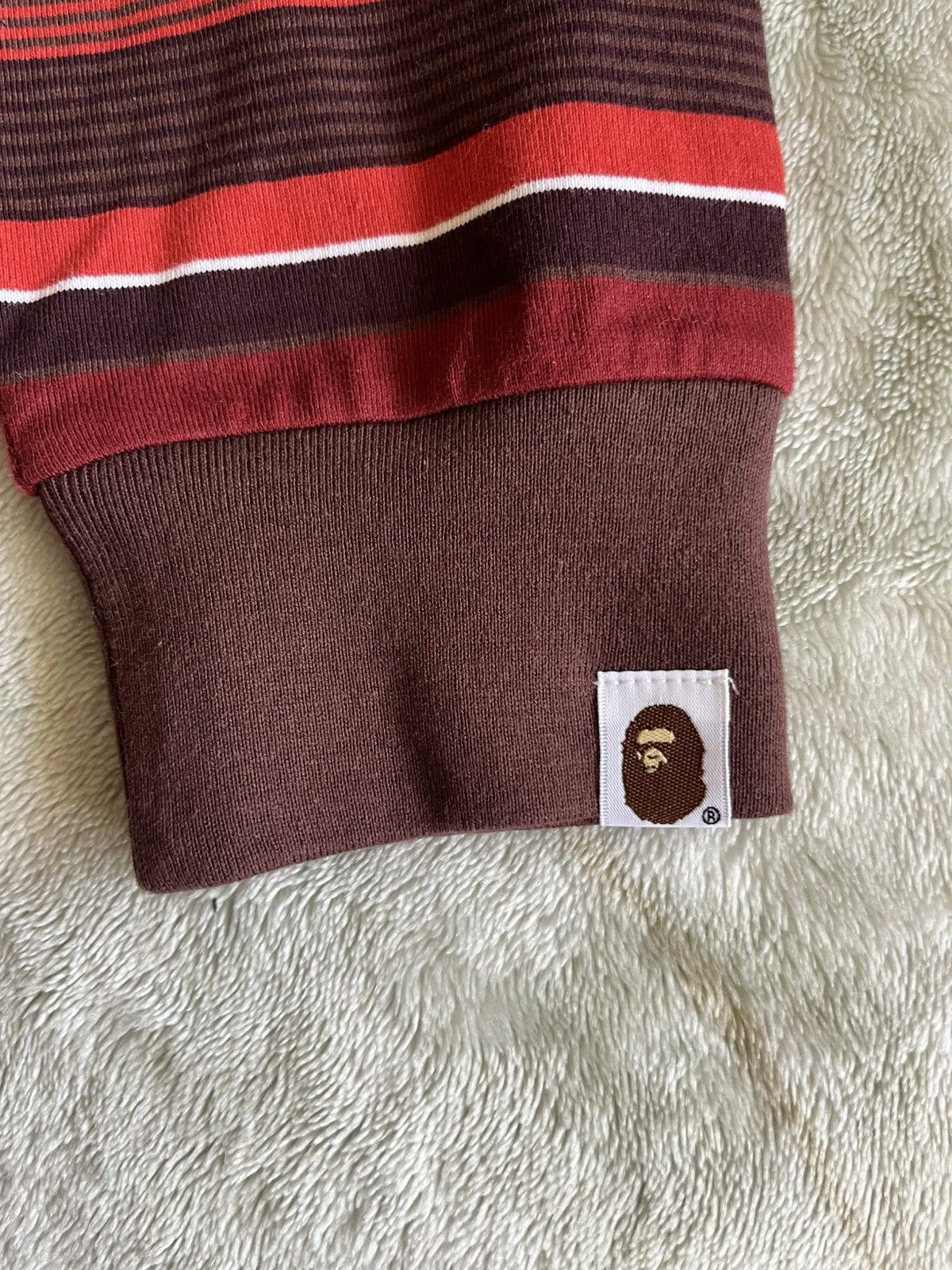 Bape Bape Ape Head One Point Hoop L/S Tee Size US M / EU 48-50 / 2 - 3 Thumbnail
