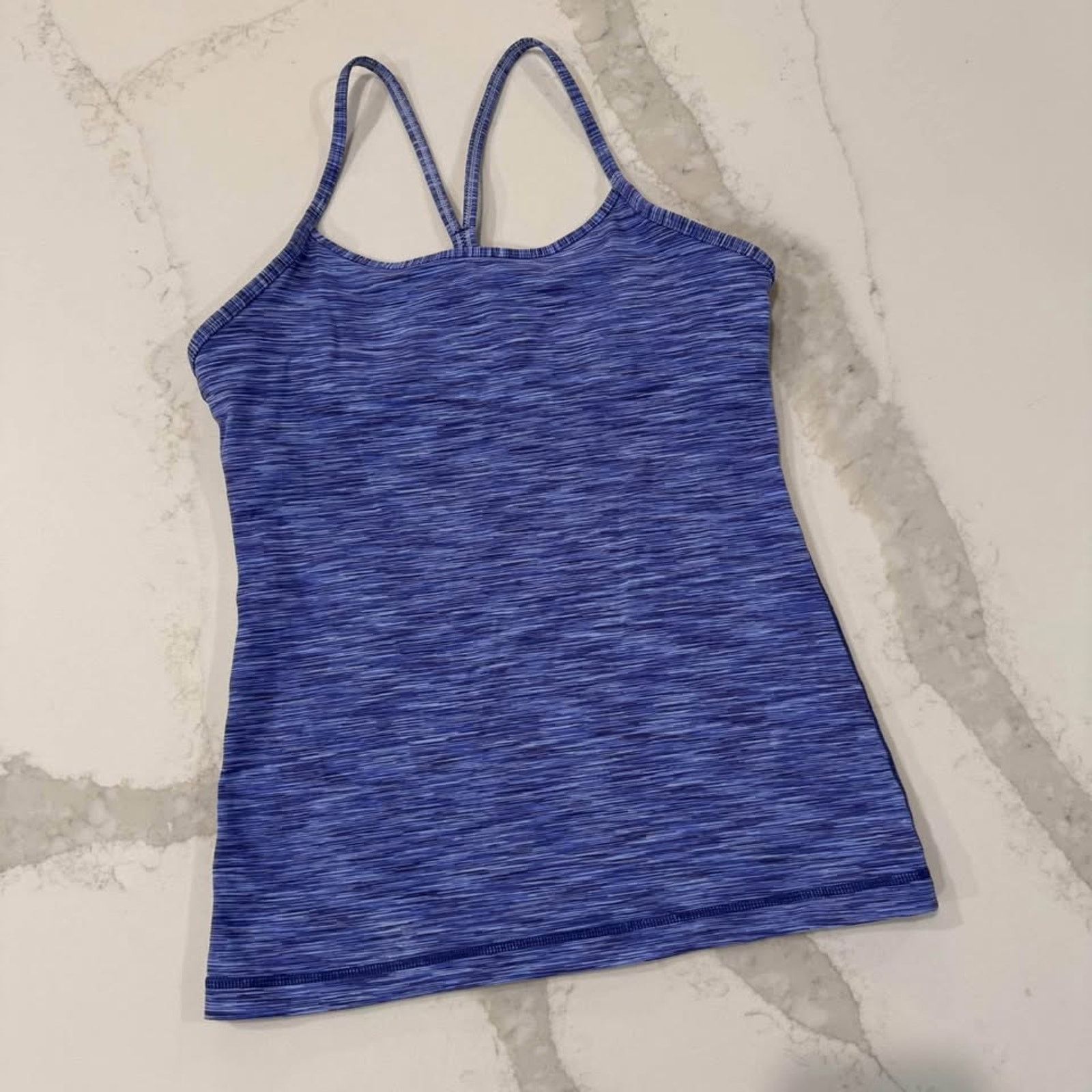 Lululemon Lululemon Power Y TankTop Womens 6 Royalty SpaceDye ShelfBra Size M / US 6-8 / IT 42-44 - 1 Thumbnail