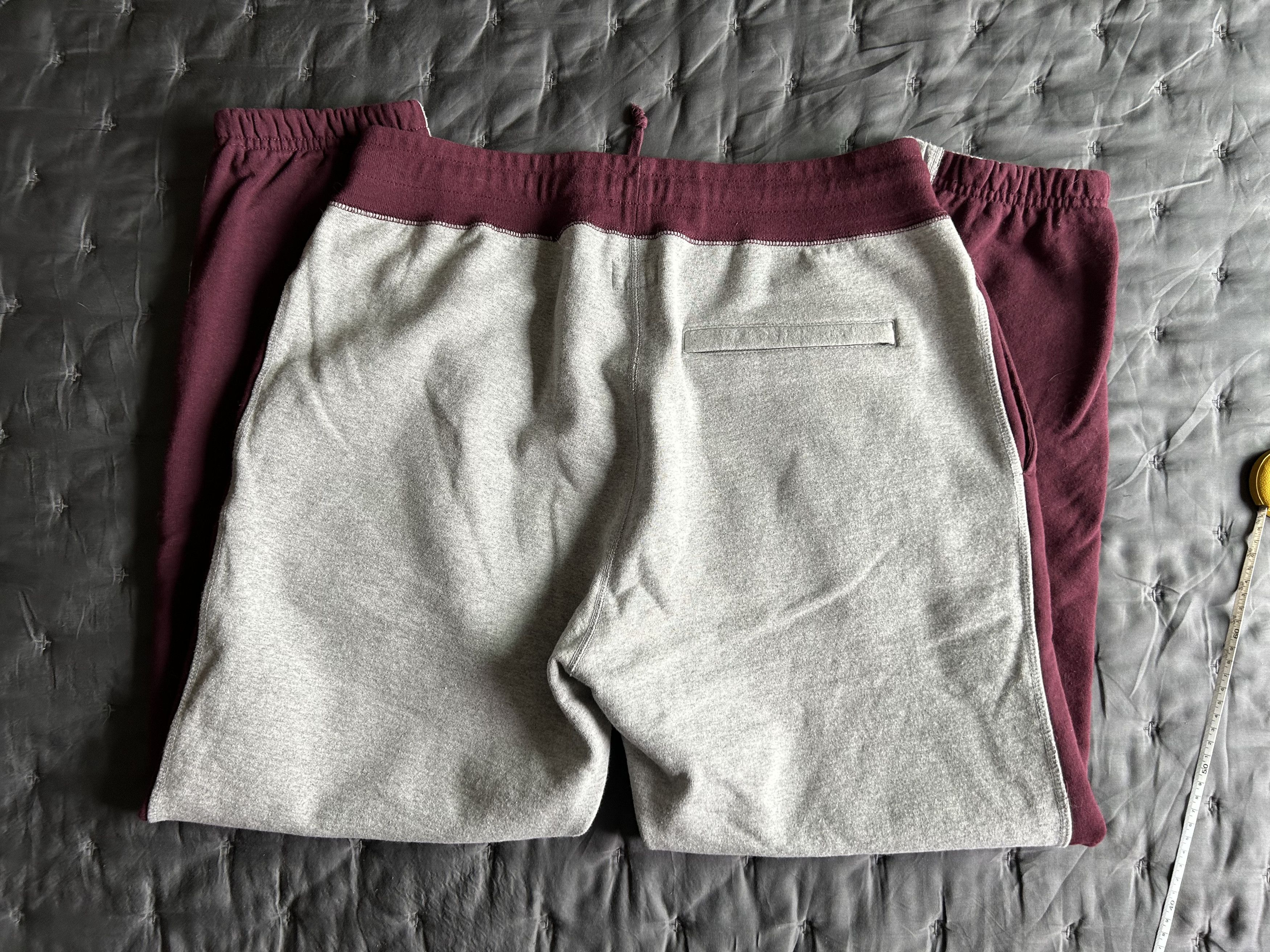 Noah Color Block Sweatpants XL Extra Large Maroon / Grey EUC Size US 36 / EU 52 - 4 Thumbnail