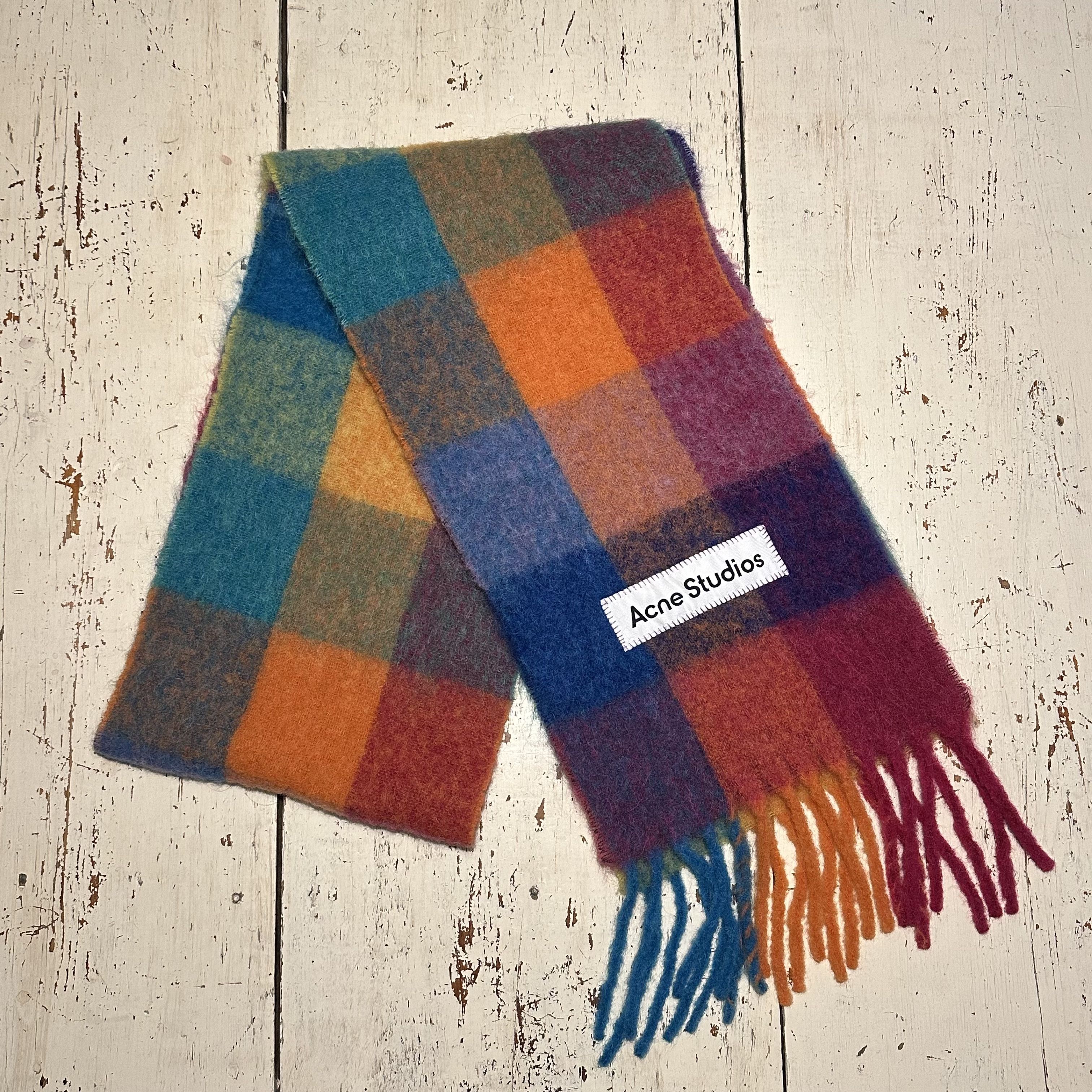 Acne Studios ACNE STUDIOS MOHAIR MULTI CHECK SCARF Size ONE SIZE - 1 Thumbnail