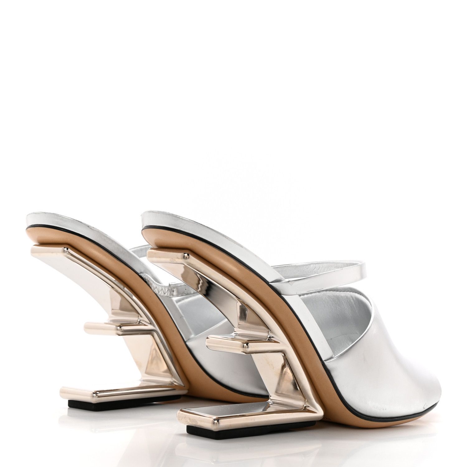 Fendi o1loc1c0824 Sandal in Silver Size US 8 / IT 38 - 5 Thumbnail