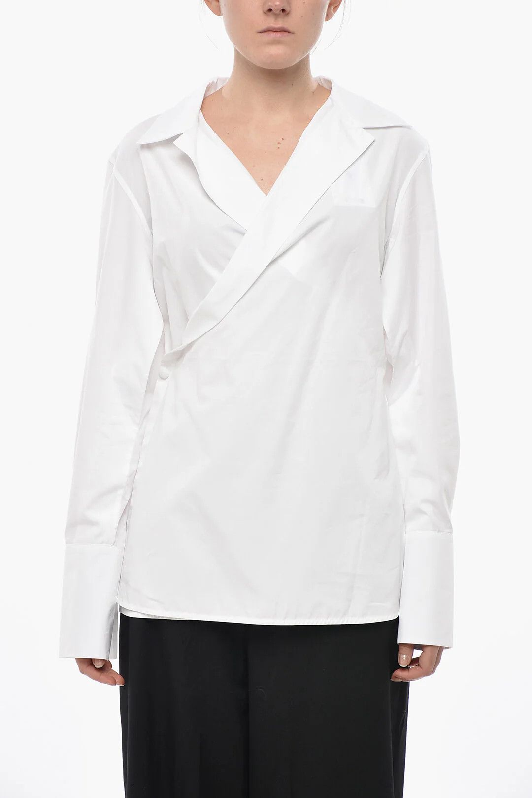 Givenchy og1mm0326 Poplin Shirt in White Size M / US 6-8 / IT 42-44 - 1 Thumbnail
