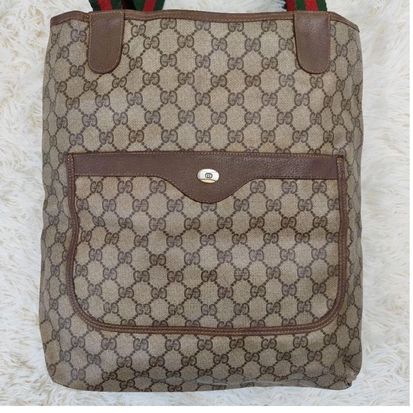 Gucci Authentic Vintage Gucci Monogram Canvas Tote Bag Size ONE SIZE - 2 Thumbnail