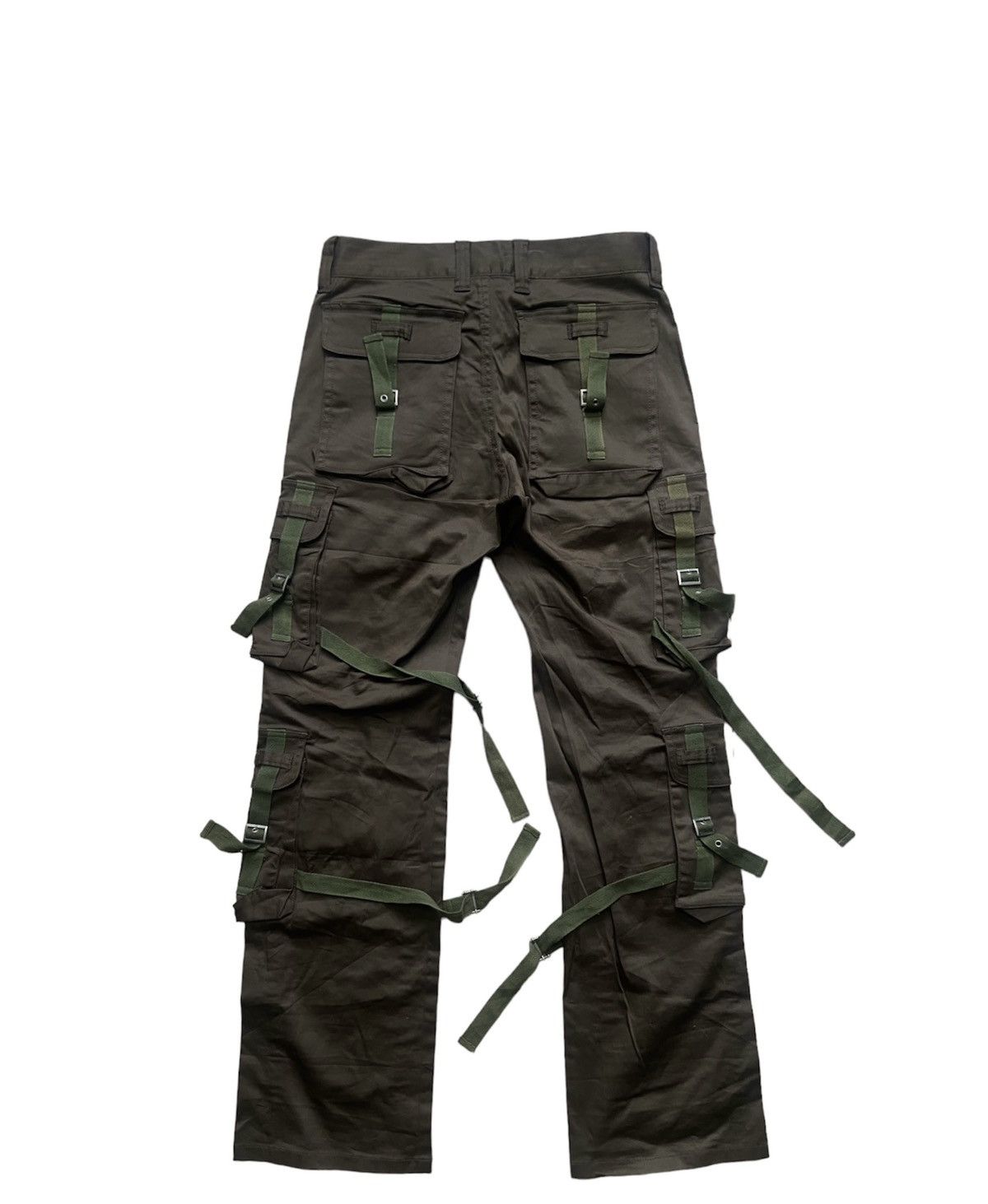 Japanese Brand Vintage Modem Lovers Tactical Bondage Flare Pants Size US 30 / EU 46 - 5 Thumbnail