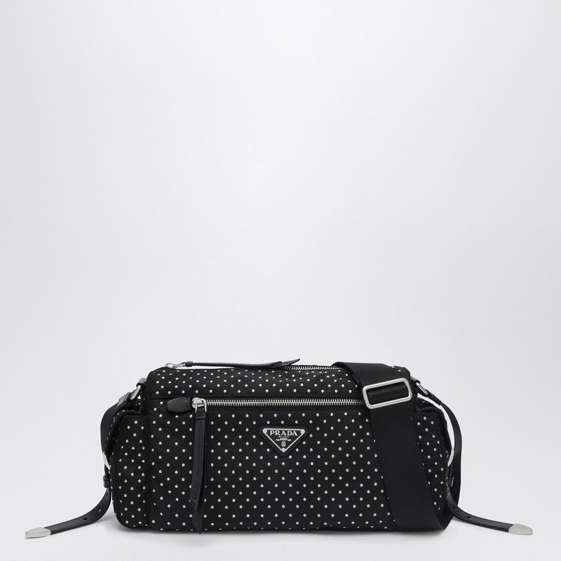 Prada Prada Black Re-Nylon Bag With Studs Size ONE SIZE - 1 Thumbnail