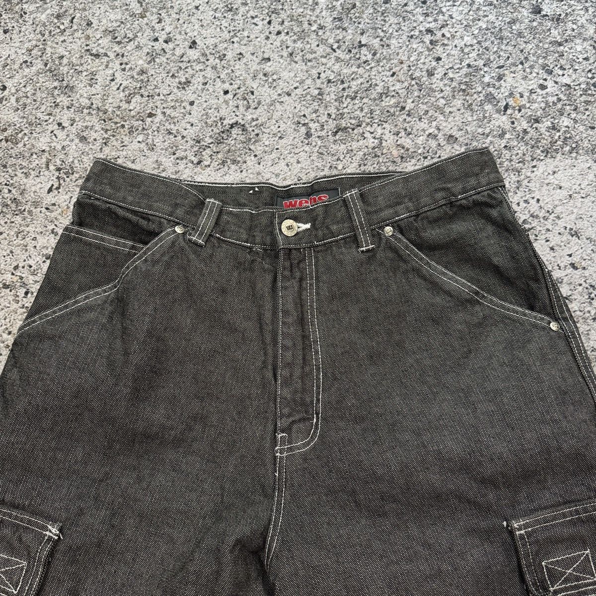 JNCO 90s Y2K Baggy Wide Leg Cargo Denim Skater Jean Shorts Size US 34 / EU 50 - 3 Thumbnail