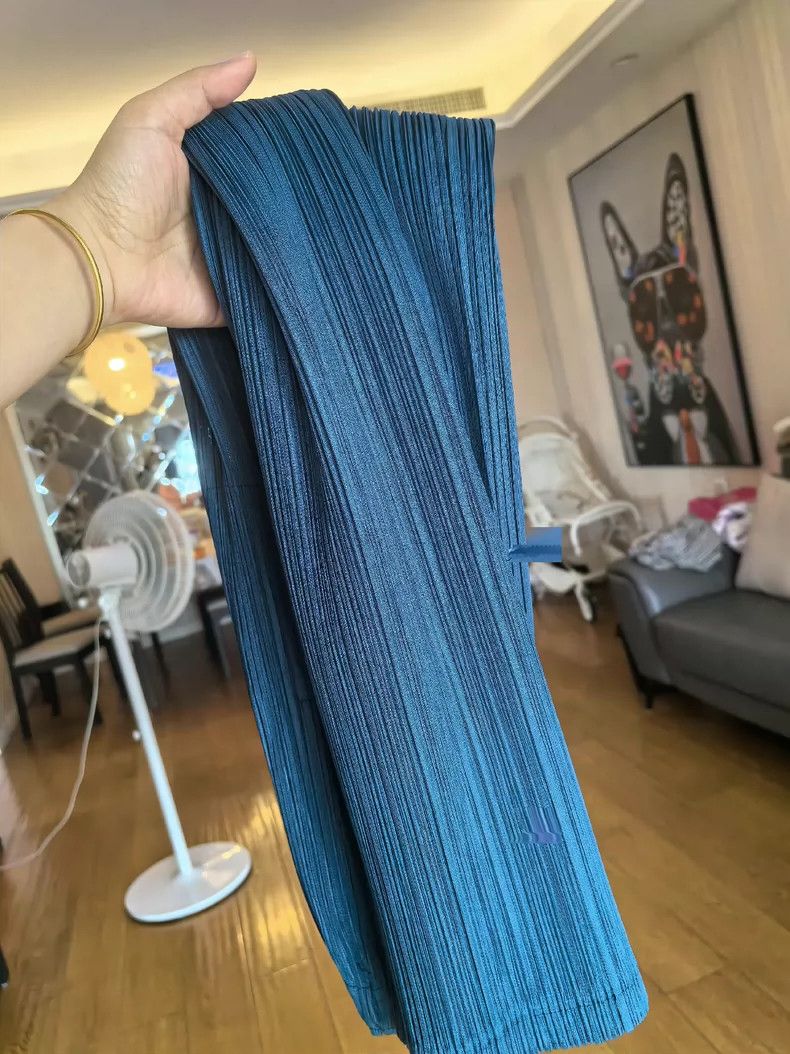 Issey Miyake Issey Miyake size:3 Peacock blue pleated pants Size 42" / US 20 - 6 Thumbnail