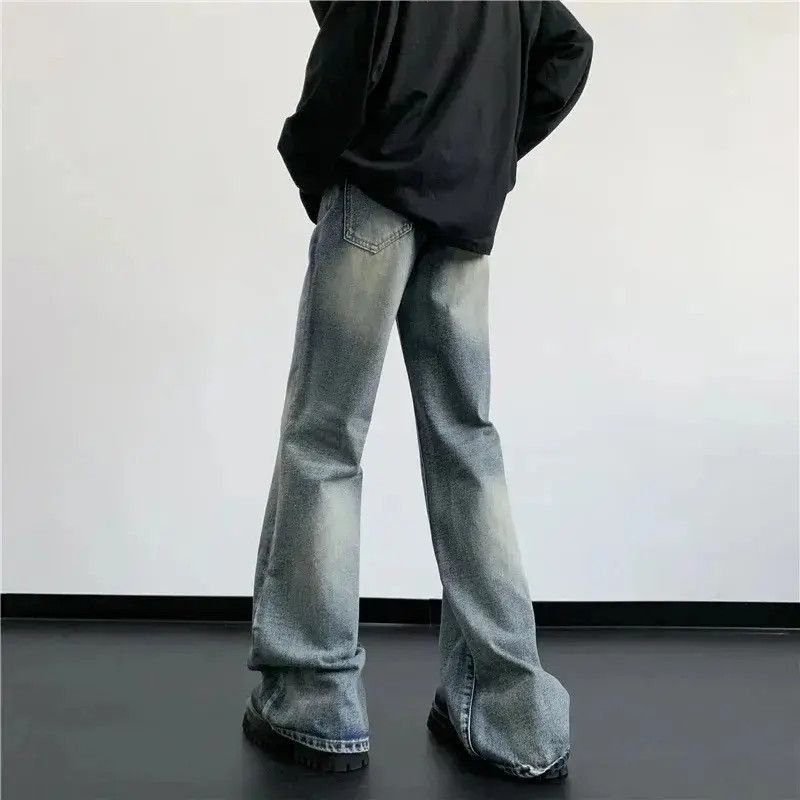 Japanese Brand Blue Washed Flared Denim Pant Size US 32 / EU 48 - 2 Thumbnail
