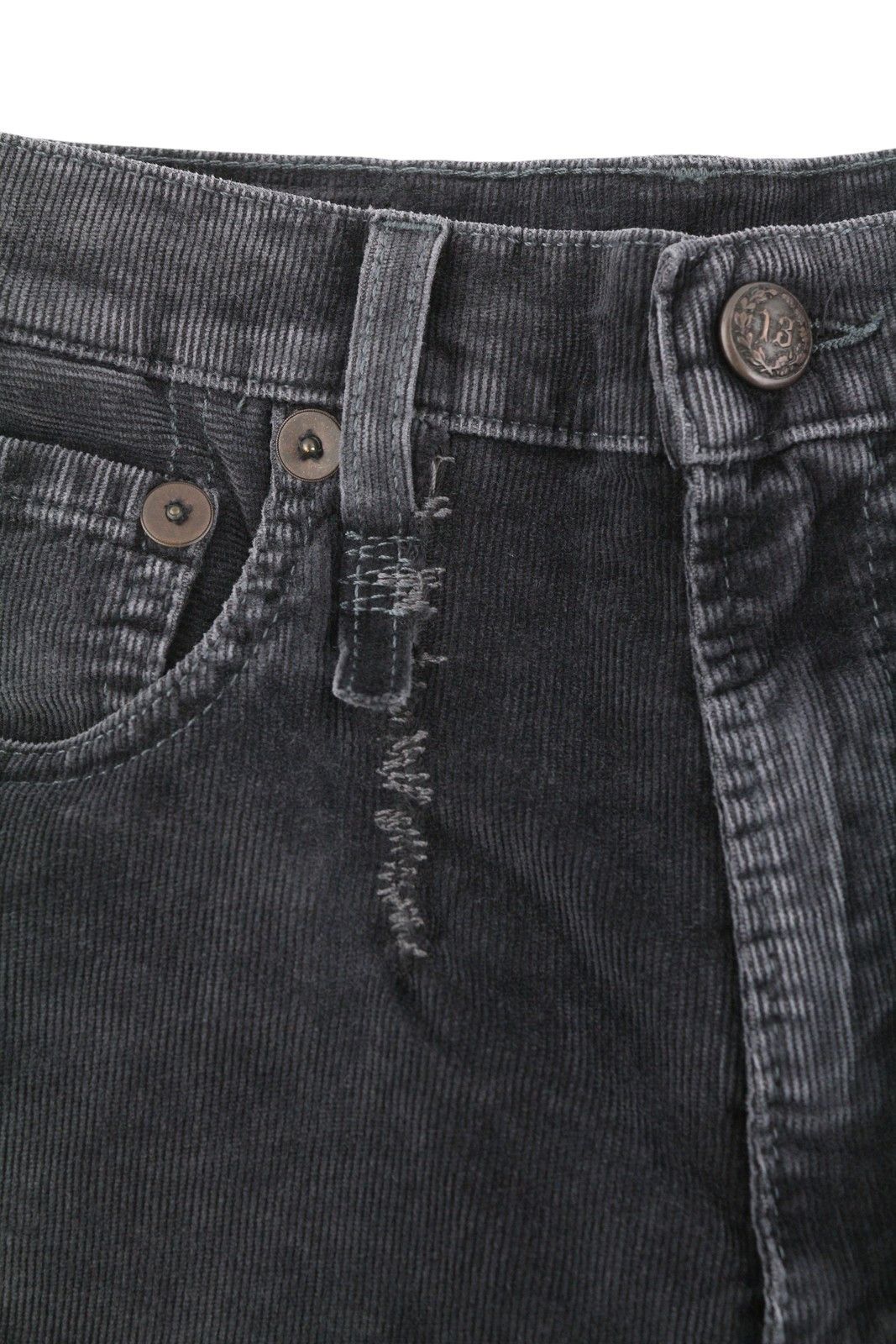 R13 JANE 24 Obsidian Stretch Cord Bootcut Zip FW25 86621 Size 24" / US 00 / IT 34 - 12 Thumbnail