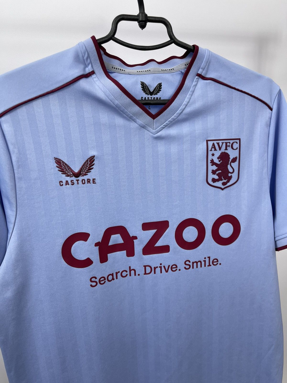 Castore ASTON VILLA 2022-2023 THIRD FOOTBALL SHIRT CASTORE SIZE L Size US L / EU 52-54 / 3 - 3 Thumbnail