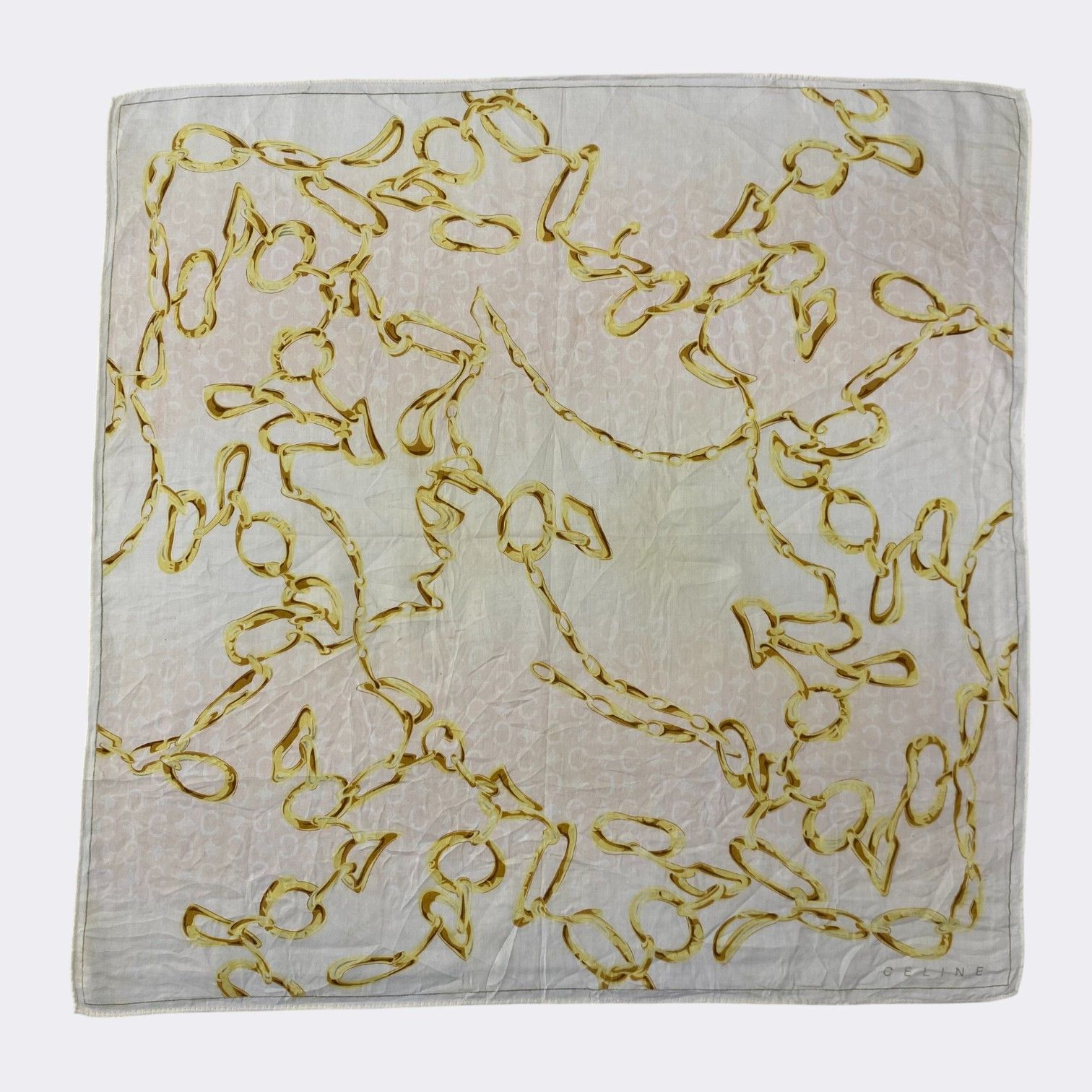 Celine Vintage Celine Handkerchief Neckerchief Bandana H089R Size ONE SIZE - 2 Thumbnail