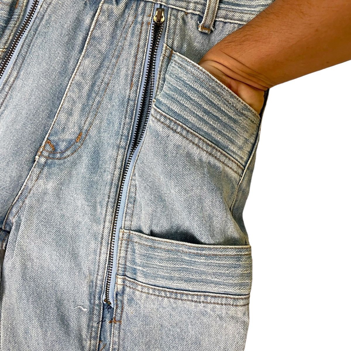 Japanese Brand 🔥LAST PRICE🔥 Japanese Nice design Multizipper Clown Jeans Size US 26 / EU 42 - 12 Thumbnail
