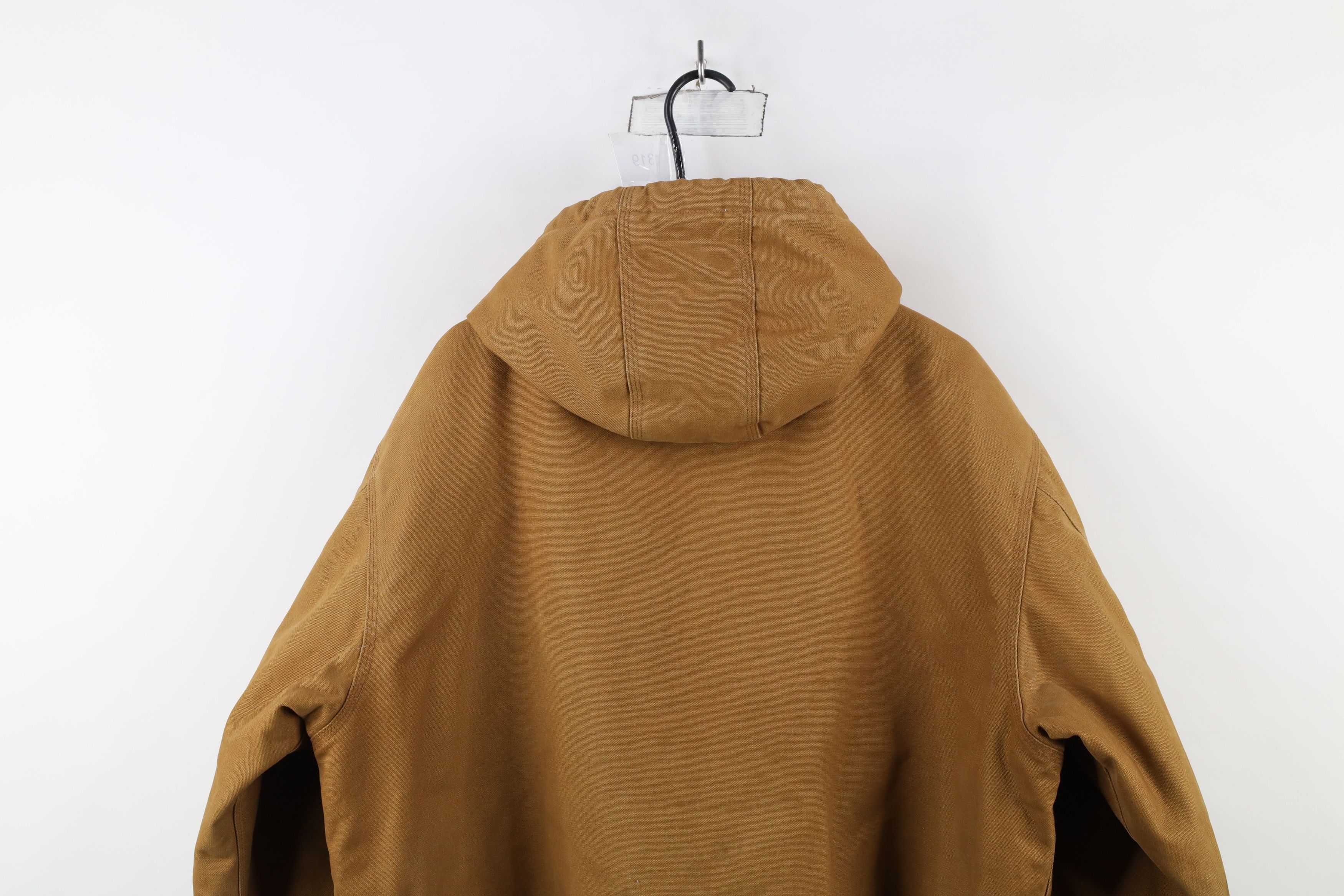 Vintage Vintage Owens Corning Quilted Canvas Full Zip Hooded Jacket Size US XL / EU 56 / 4 - 15 Thumbnail