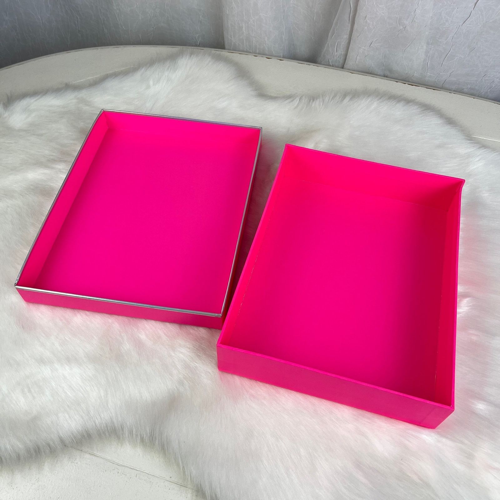 Victoria's Secret Victoria’s Secret PINK Gift Decor Storage Box Silver Logo Size ONE SIZE - 8 Thumbnail