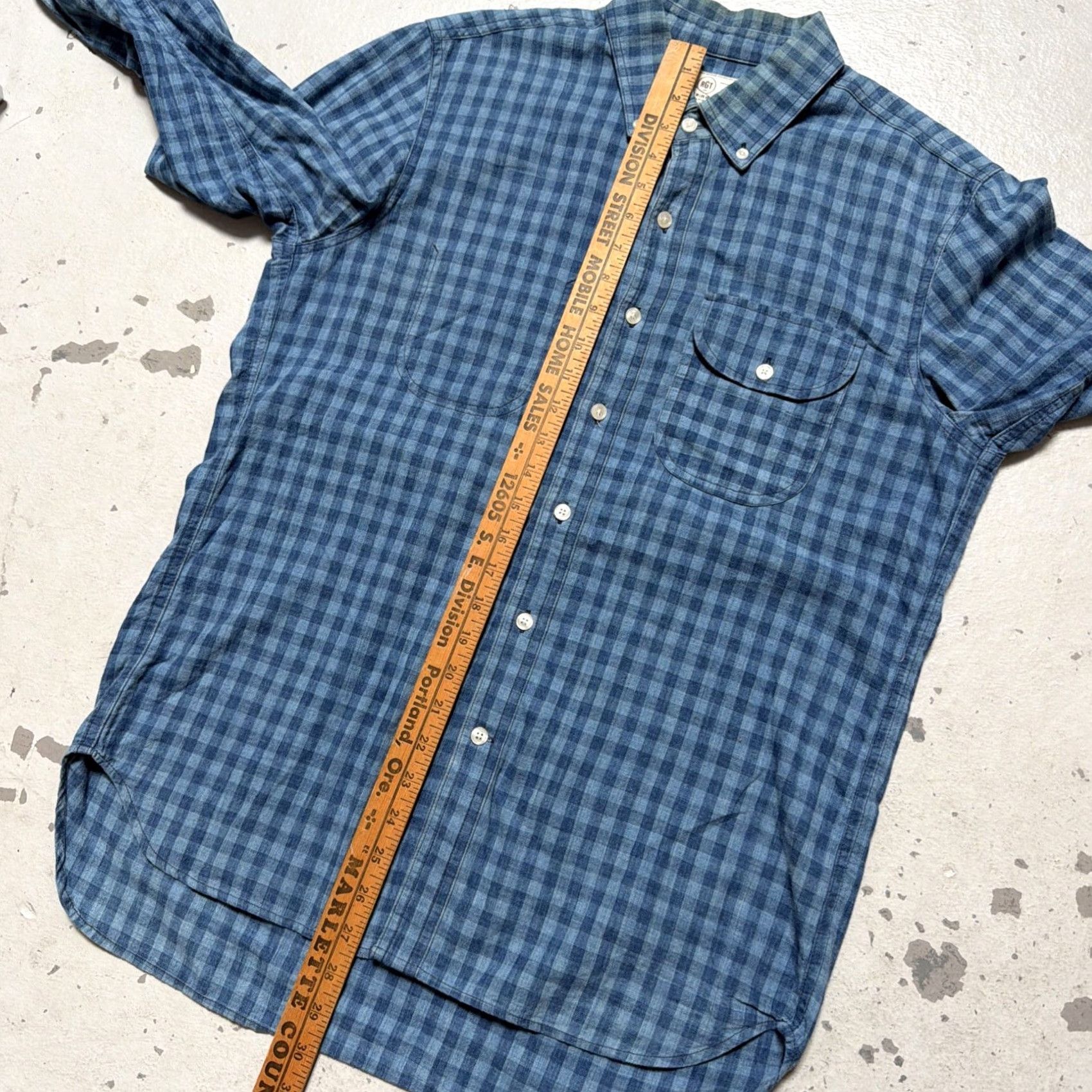 Rogue Territory Rogue Territory Cotton Gingham Flannel Plaid Button Work Shirt Made USA M Size US M / EU 48-50 / 2 - 3 Thumbnail
