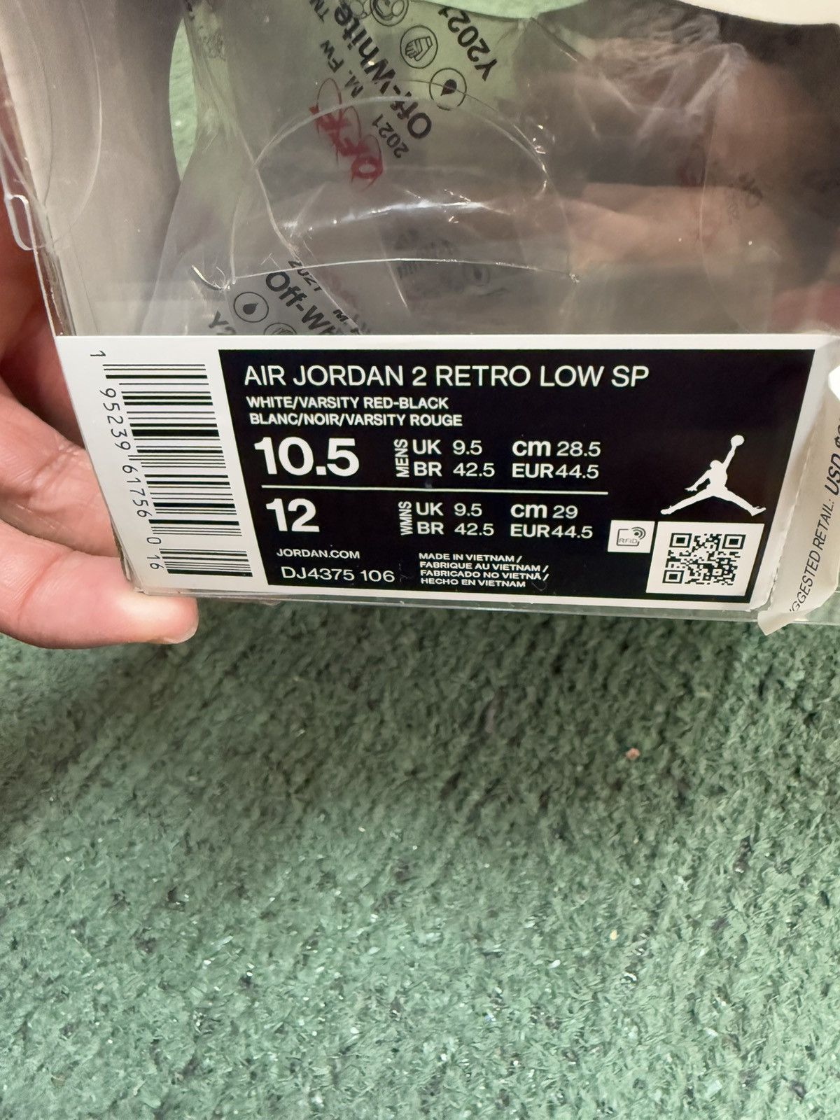 Jordan Brand × Off-White Off white jordan retro 2 low Size US 10.5 / EU 43-44 - 5 Thumbnail