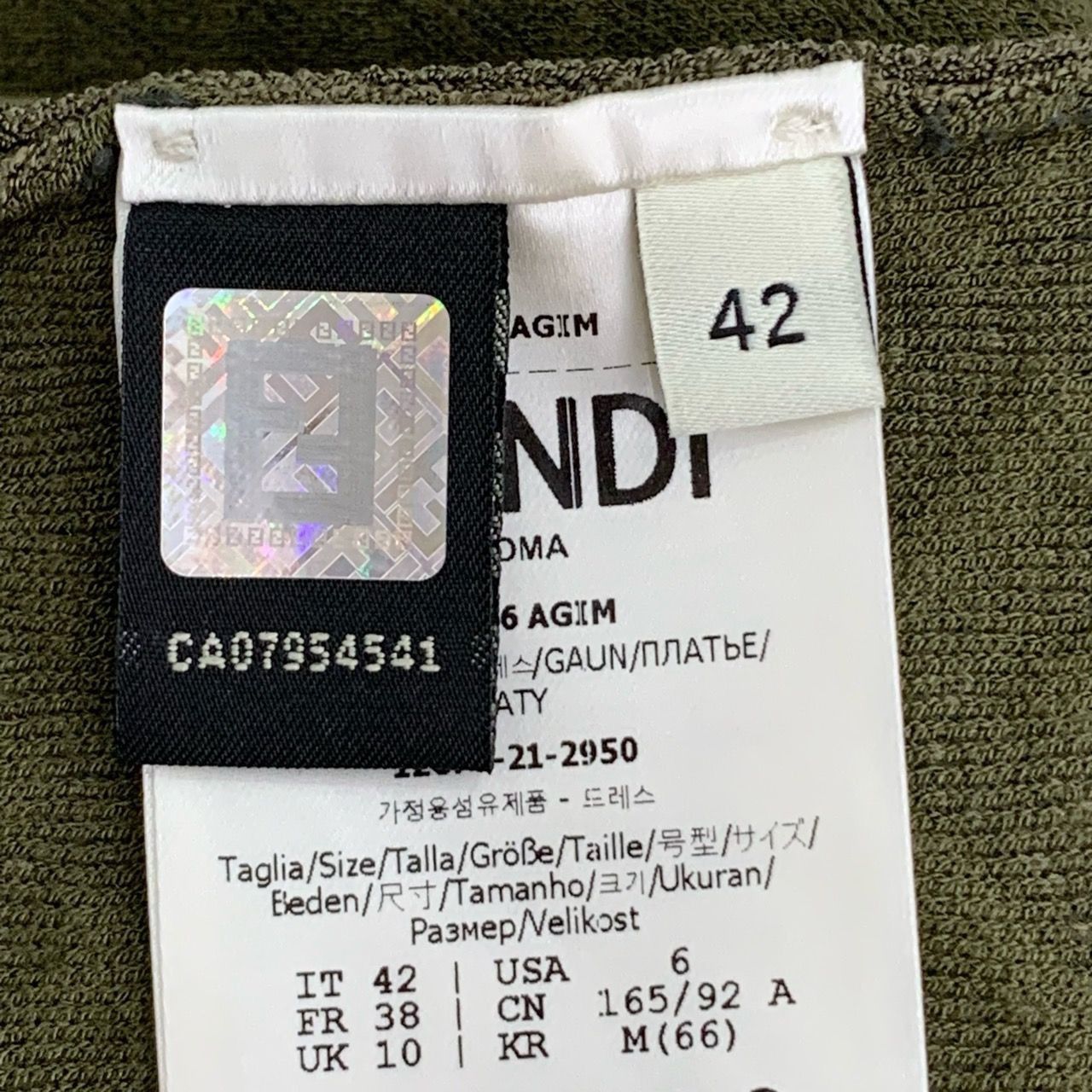 Fendi Fendi Logo Embossed Full Print Green Jumpsuit - Size 42 (M) Size M / US 6-8 / IT 42-44 - 5 Thumbnail