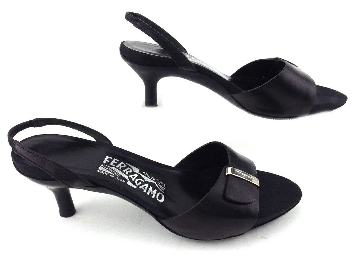 Salvatore Ferragamo Salvadore Ferragamo black heel Size US 7 / IT 37 - 20 Thumbnail