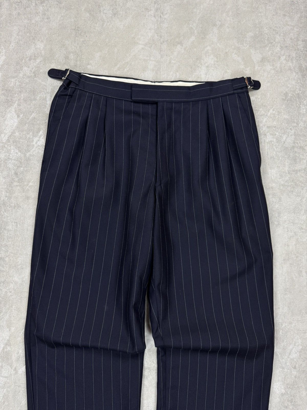 Other Vintage Norton & Townsend Bespoke Tailoring stripes trousers Size US 32 / EU 48 - 2 Thumbnail